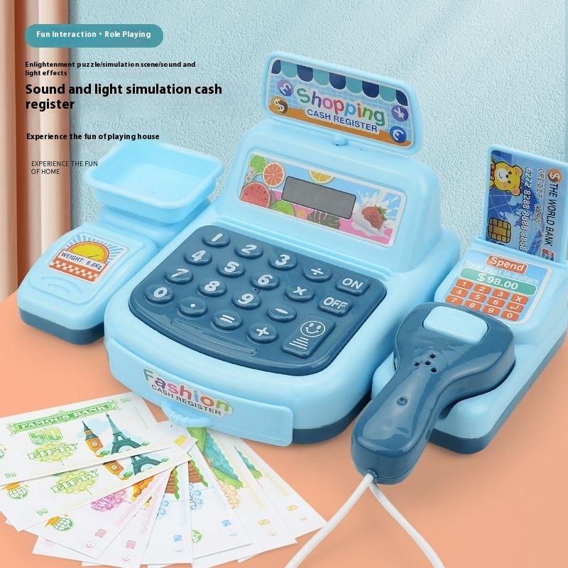 Electronics New Gadgets - 【ใหม่】ชุดของเล่นเครื่องคิดเงินซูเปอร์มาร์เก็ตพร้อมไฟและเสียงเอฟเฟกต์ 1 ชุด ของเล่นจำลองการซื้อขาย