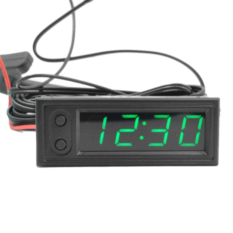 Electronics Gadgets For Car - นาฬิการถยนต์ นาฬิกาดิจิตอลอเนกประสงค์สำหรับยานยนต์ วันที่ 3 ใน 1