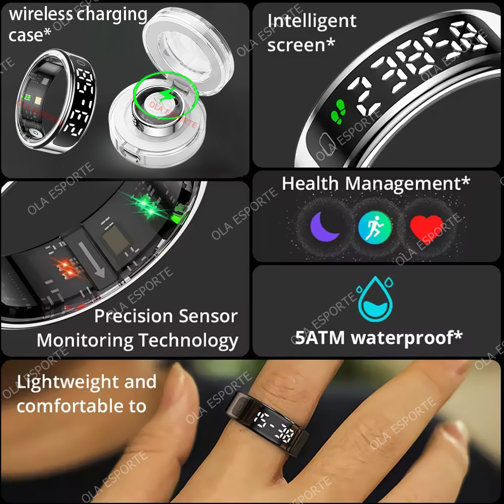 R13 แหวนสมาร์ทพร้อมหน้าจอแสดงผ - Smart Ring Health บทวิจารณ์และราคา
