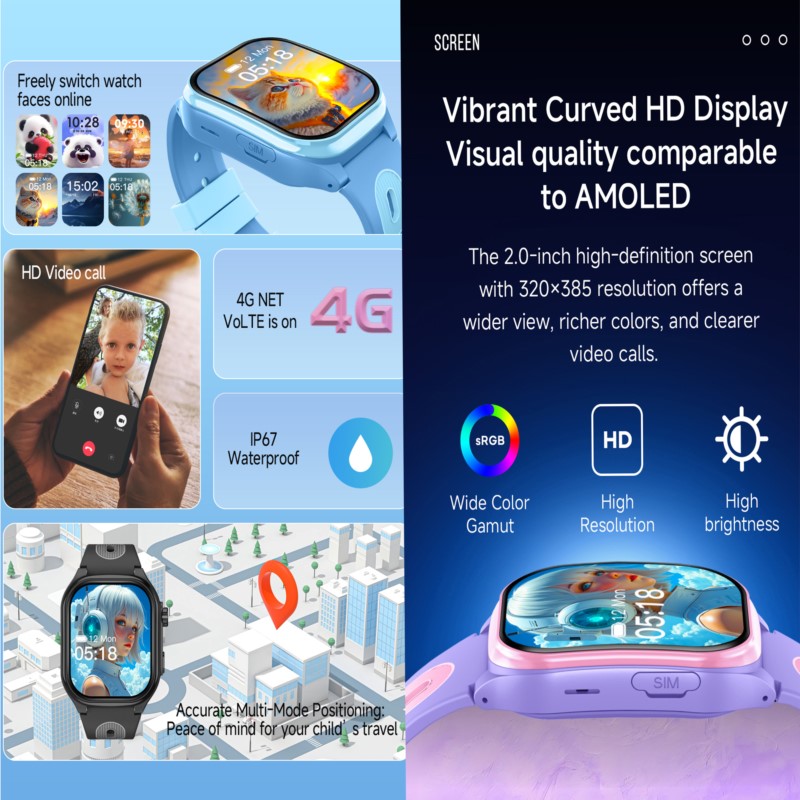 สมาร์ทวอทช์เด็ก 4G พร้อมหน้าจอ - Smart Watch Kids บทวิจารณ์และราคา