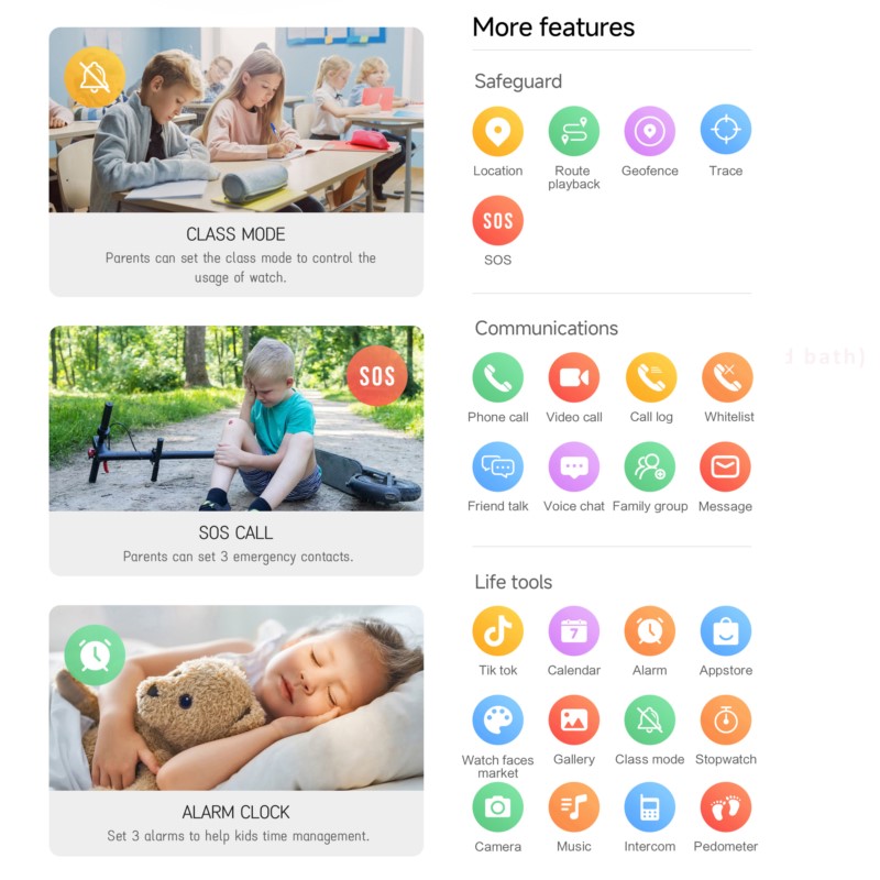 สมาร์ทวอทช์เด็ก 4G พร้อมหน้าจอ - Smart Watch Kids บทวิจารณ์และราคา