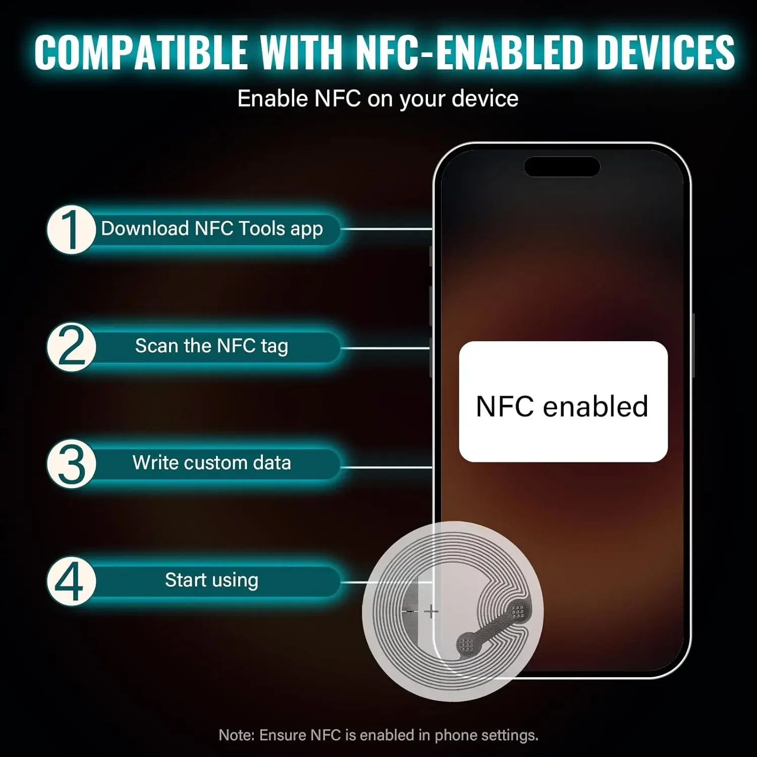 สติกเกอร์ NFC NTAG215 ความจุสู - Nfc Tag Programmable บทวิจารณ์และราคา