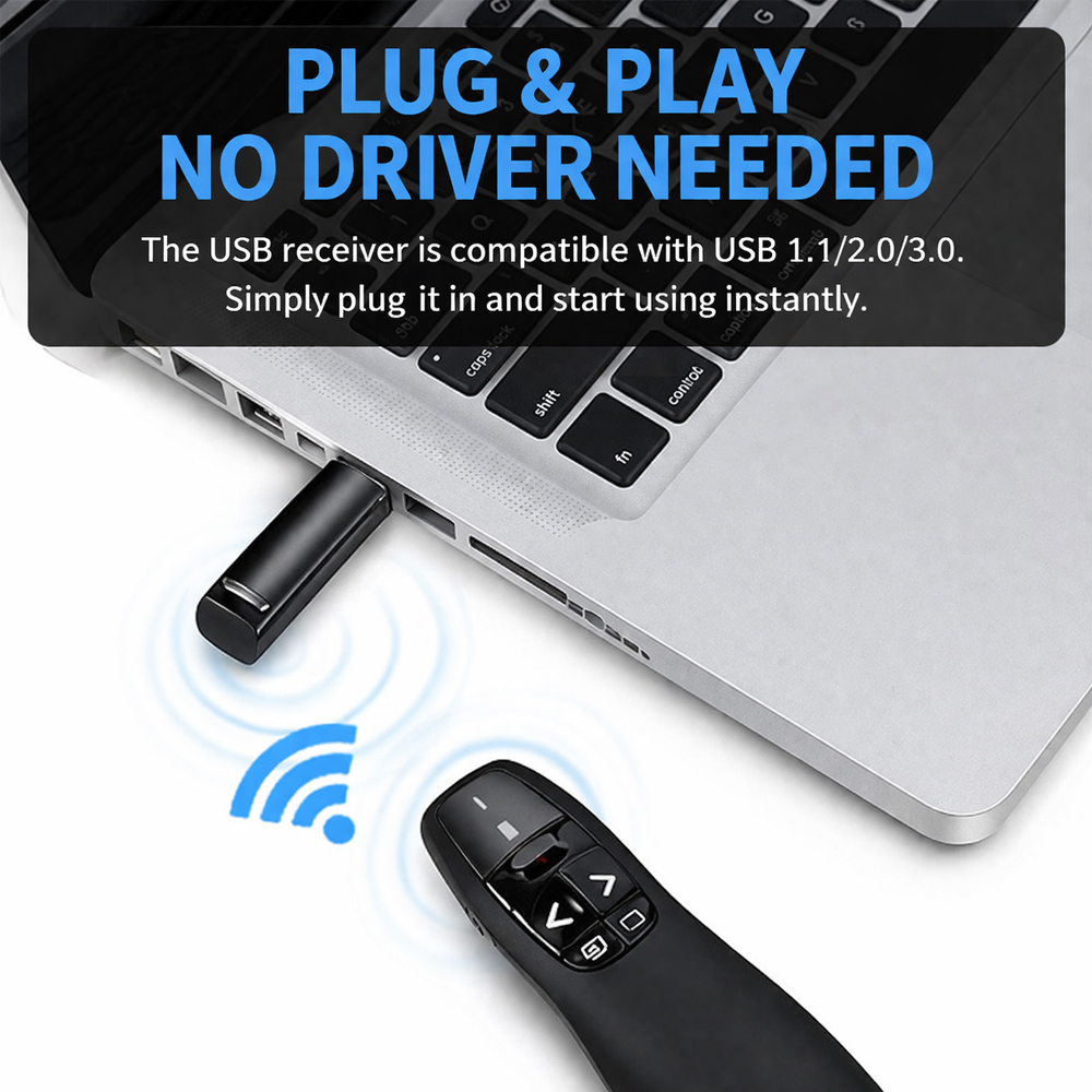 R400 2.4G รีโมทนำเสนอแบบไร้สาย - Laser Pointer Presenter บทวิจารณ์และราคา