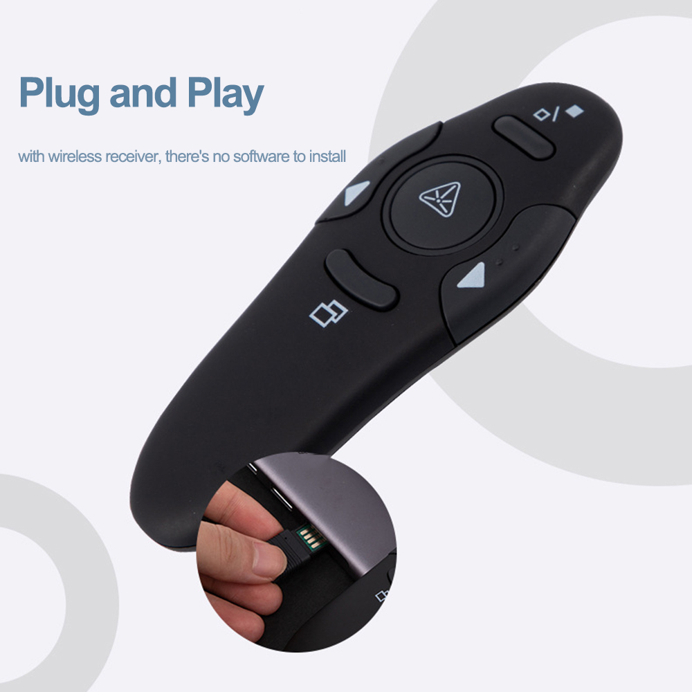 การนําเสนอ Powerpoint USB ไร้ส - Laser Pointer Presenter บทวิจารณ์และราคา