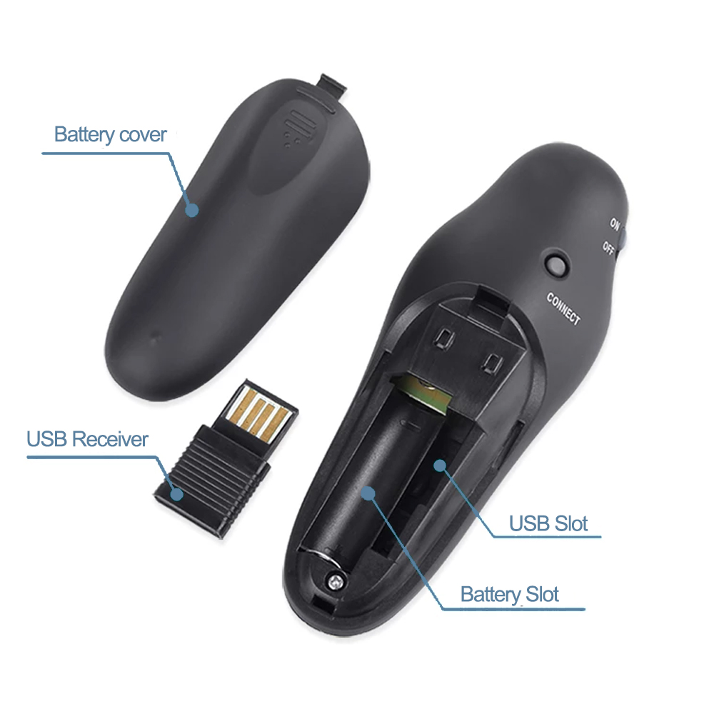 การนําเสนอ Powerpoint USB ไร้ส - Laser Pointer Presenter บทวิจารณ์และราคา