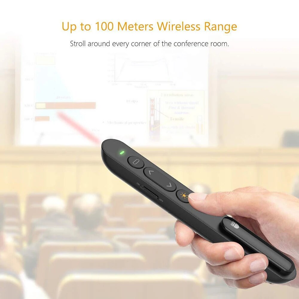 รีโมทคอนโทรลมัลติฟังก์ชั่นพลิก - Laser Pointer Presenter บทวิจารณ์และราคา