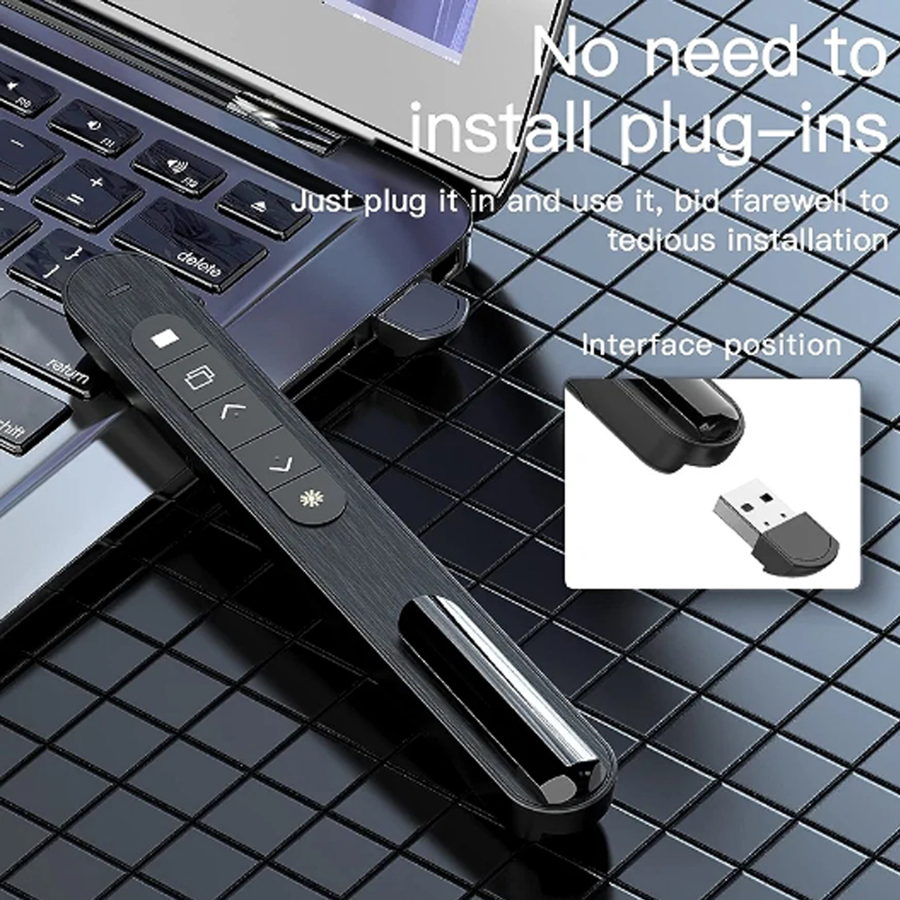 ปากกาควบคุมการนำเสนอแบบไร้สาย  - Laser Pointer Presenter บทวิจารณ์และราคา